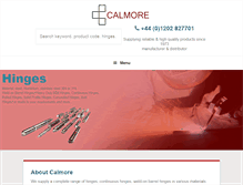 Tablet Screenshot of calmorehinges.co.uk